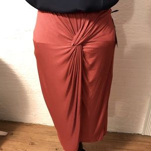 Sz XL Wrap Skirt with Side-Knot by Hippie Chic/Color Chili